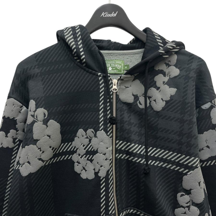 値下げ】Denim Tears 25AW PLAID COTTON WREATH ZIP HOODIE ジップ