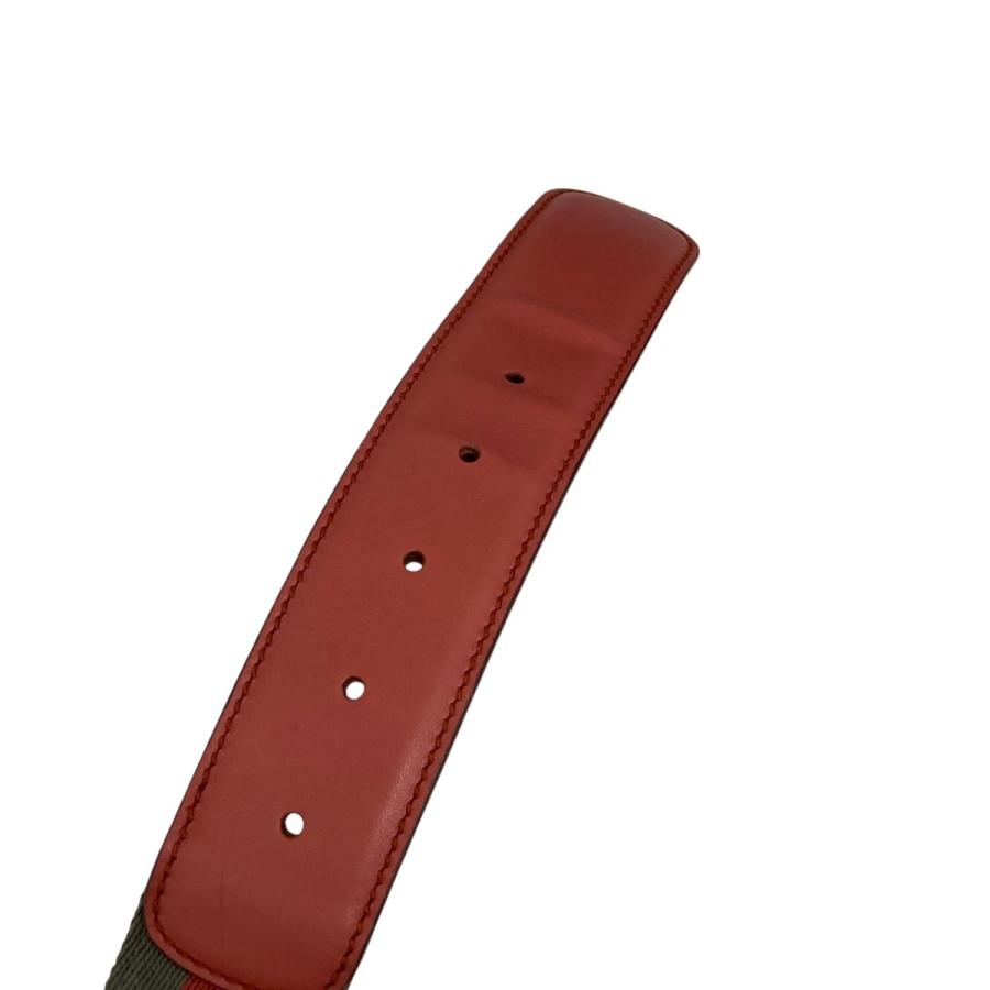 グッチ GUCCI ベルト 114876 グリーン×レッド