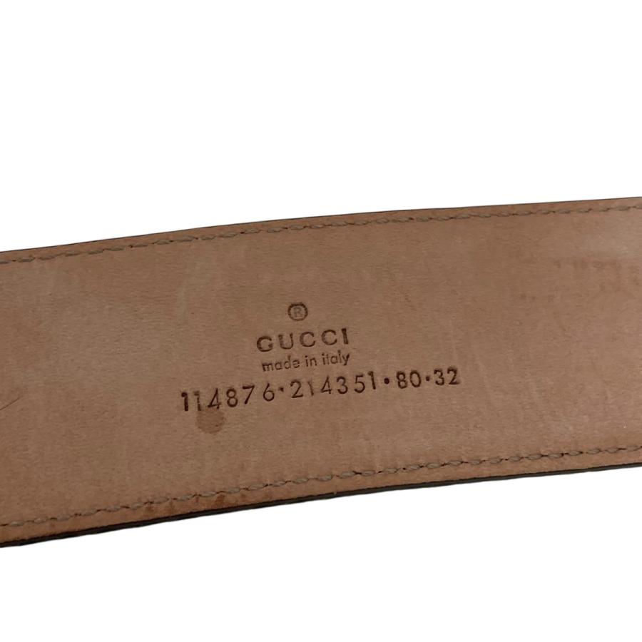 グッチ GUCCI ベルト 114876 グリーン×レッド