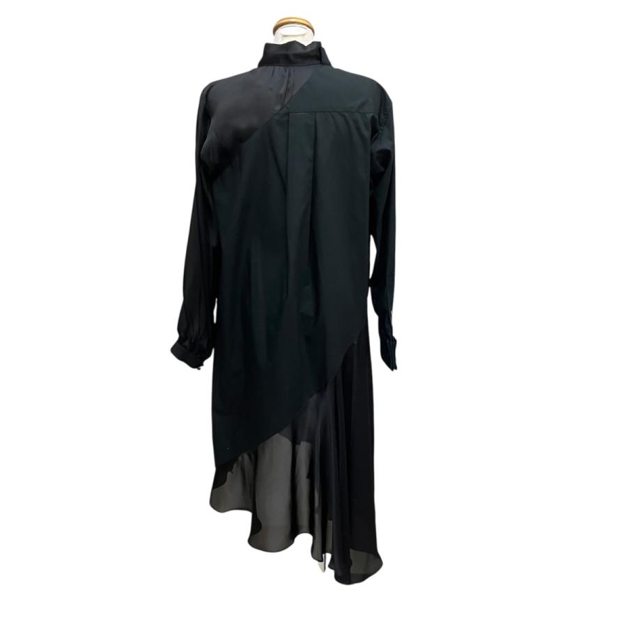Sacai シャツワンピース sacai（サカイ） 【値下げ】sacai シャツワンピース 21-05478 ブラック