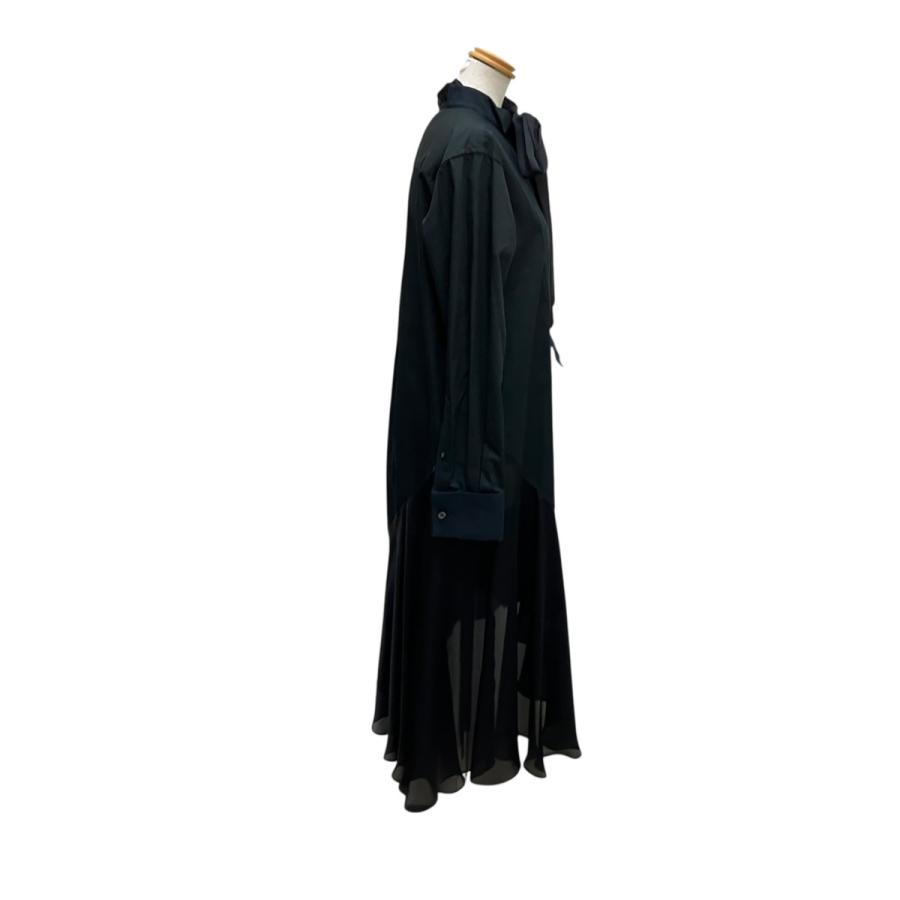sacai（サカイ） 【値下げ】sacai シャツワンピース 21-05478 ブラック
