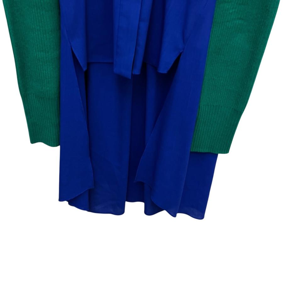 sacai（サカイ） 【値下げ】sacai ドッキングシャツ 21-05783 ブルー