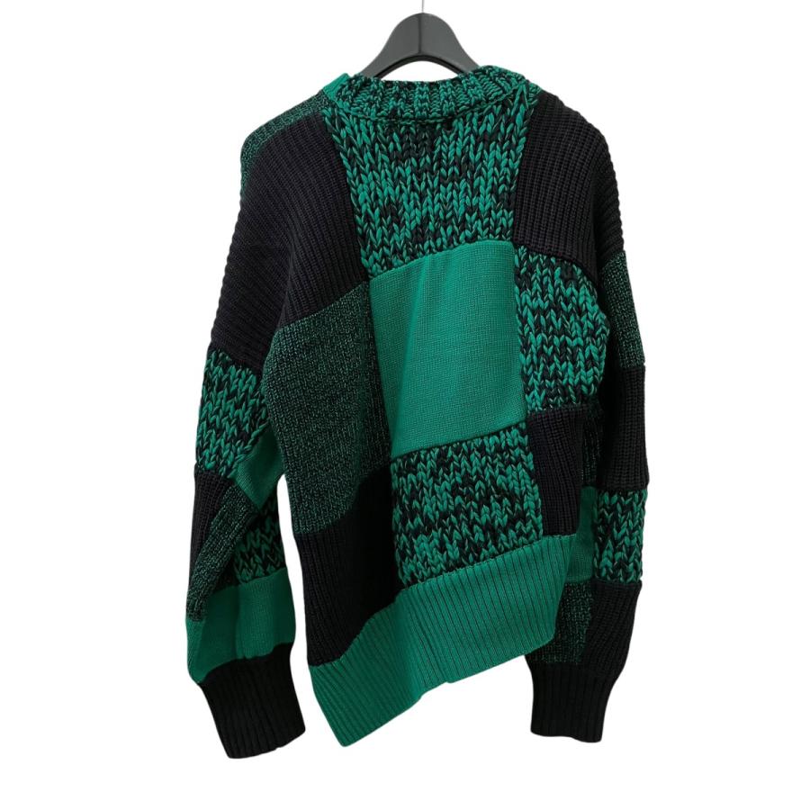 sacai（サカイ） アシンメトリーニット 22-05945 グリーン サイズ：1