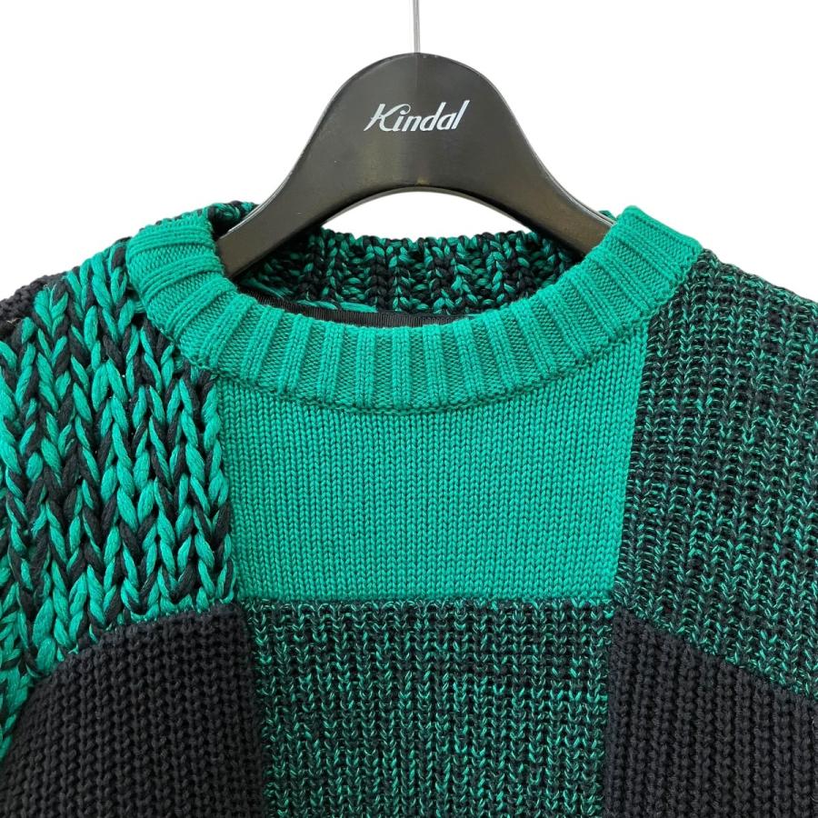 sacai（サカイ） アシンメトリーニット 22-05945 グリーン サイズ：1