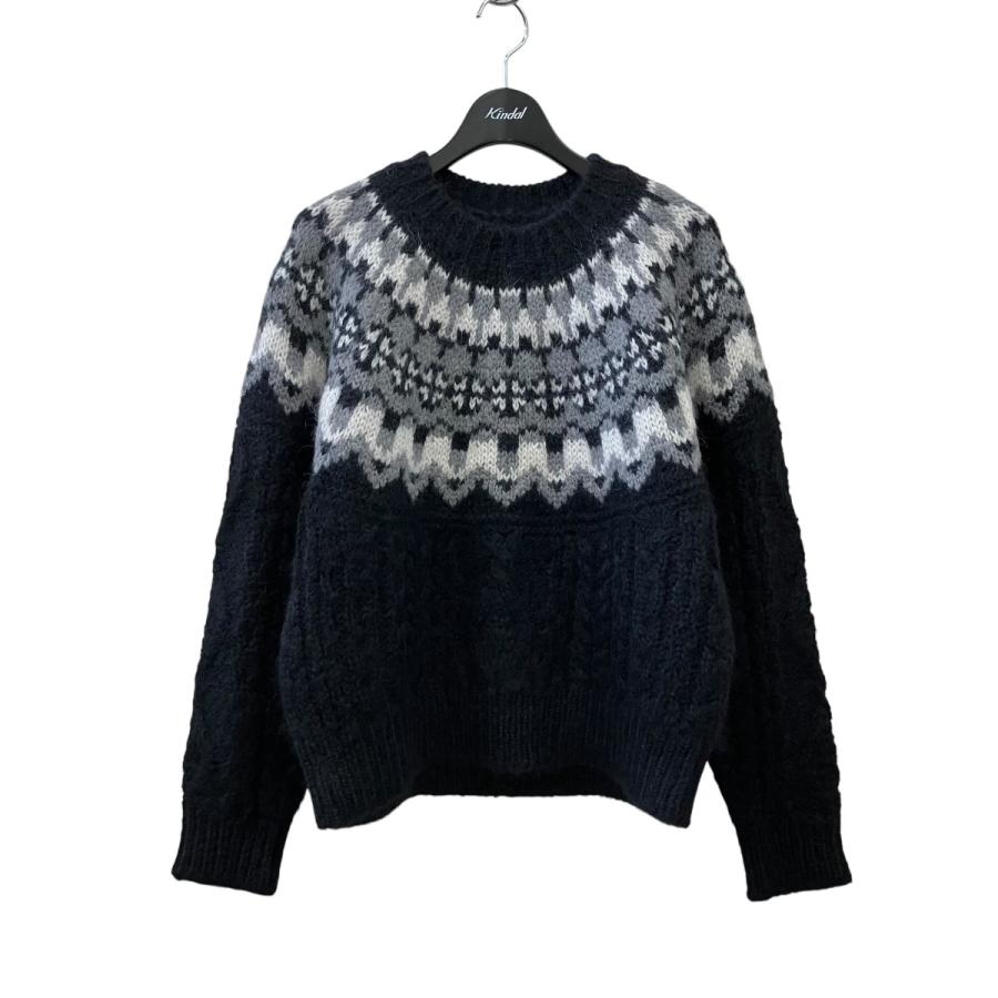 BATONER（バトナー） アルパカ混クルーネックニット BN-24FL-054