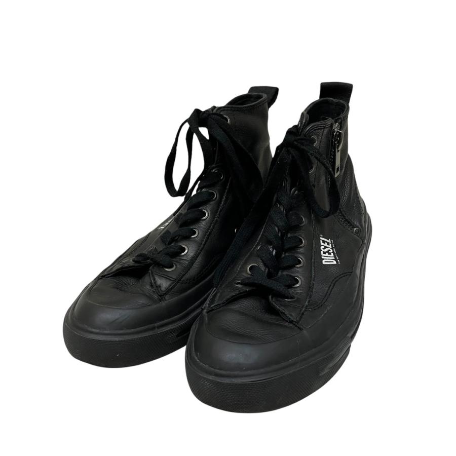 DIESEL（ディーゼル） ハイカットスニーカー T8013 ブラック サイズ：9 