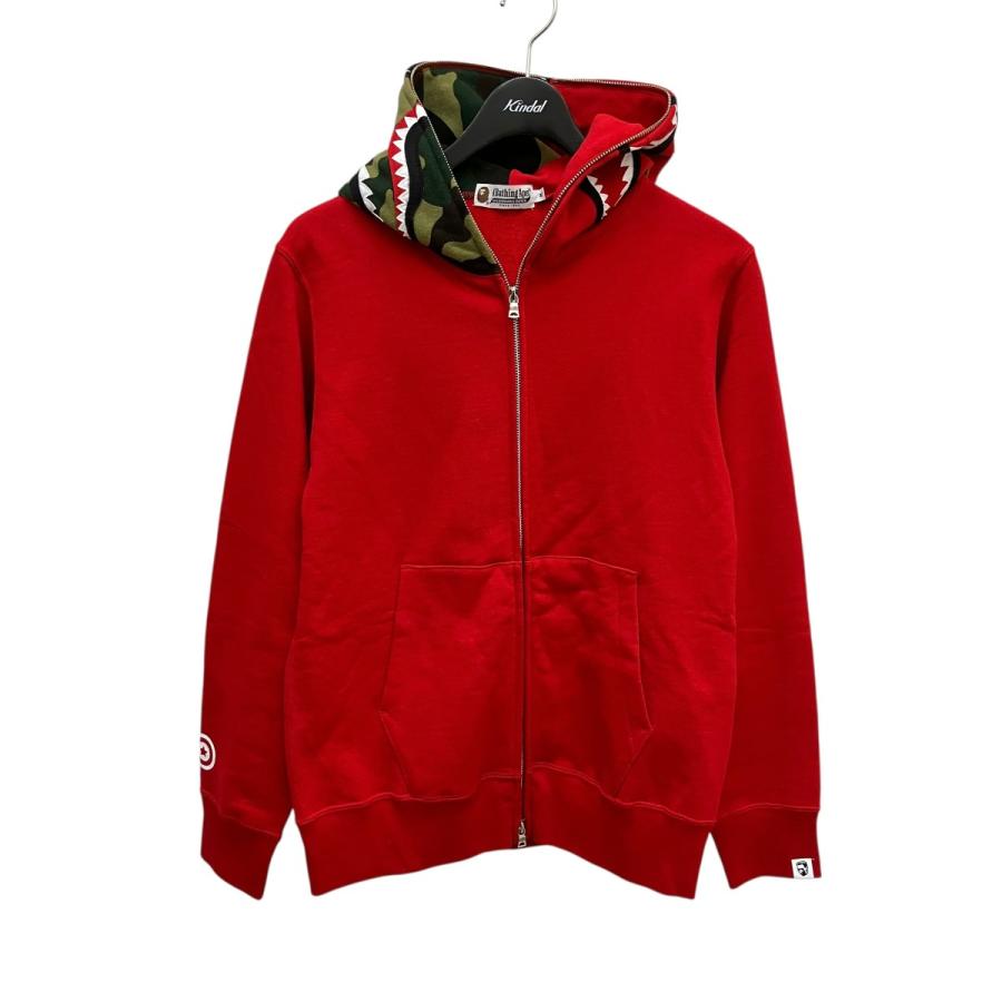 A BATHING APEシャークパーカー赤(急ぎ‼️) A BATHING APE（アベイシングエイプ） 【値下げ】A BATHING APE SHARK