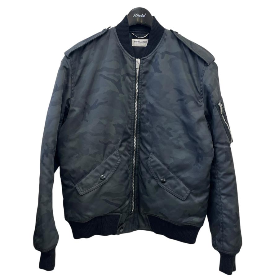 値下げ】Saint Laurent Paris ボンバージャケット 456742 グレー
