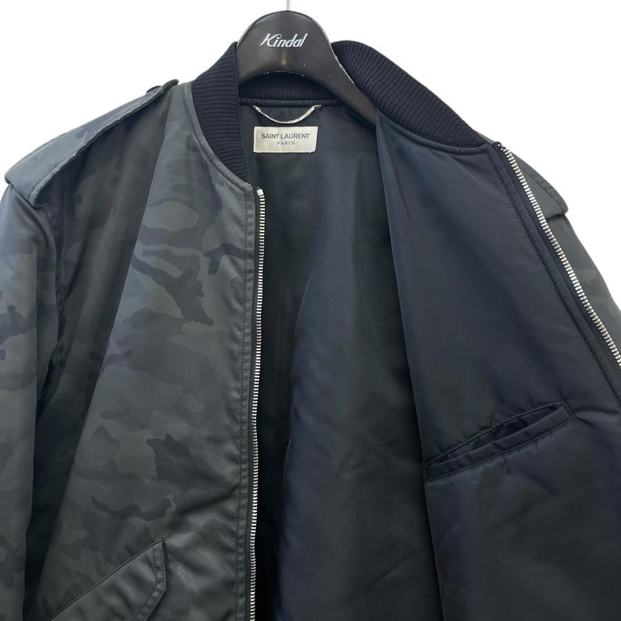 値下げ】Saint Laurent Paris ボンバージャケット 456742 グレー