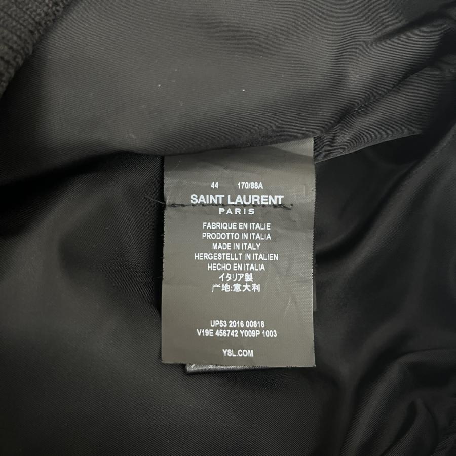 値下げ】Saint Laurent Paris ボンバージャケット 456742 グレー