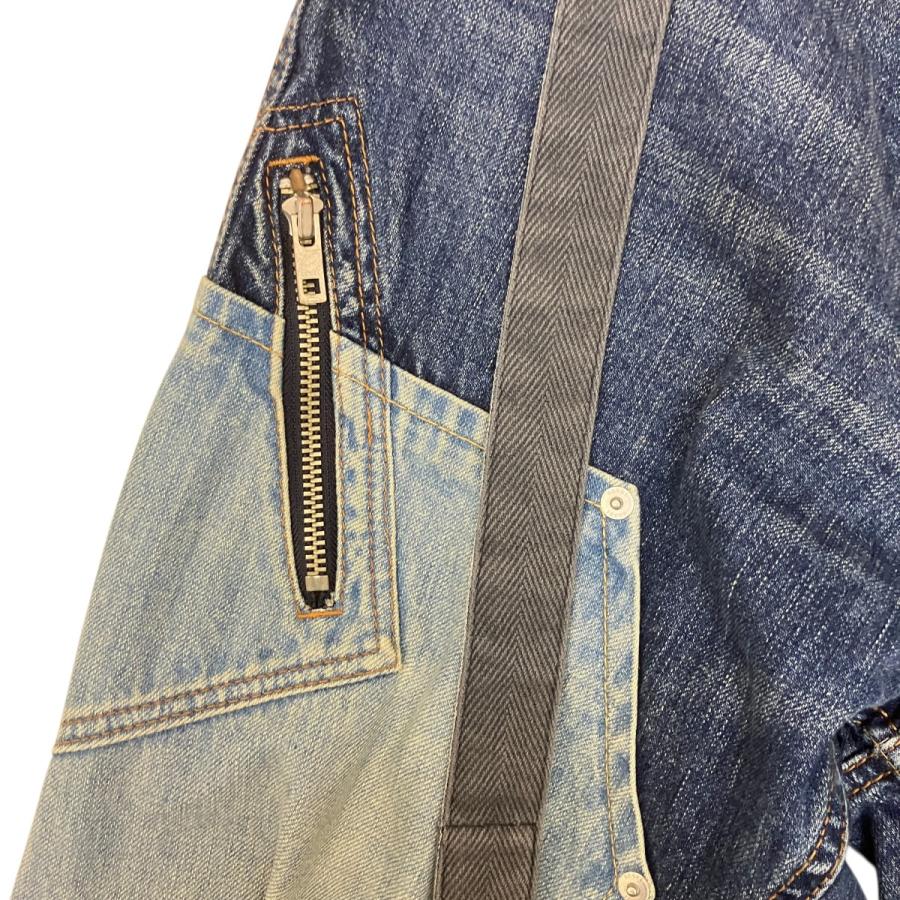sacai（サカイ） 【値下げ】sacai ルテッドダブルニー ベルト付デニム
