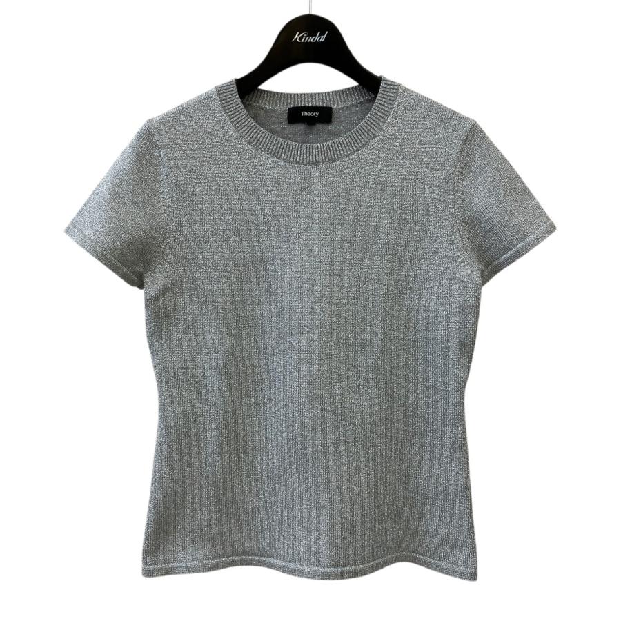 theory（セオリー） theory 24SS Metallic Cupro Slim Crew 半袖ニット 