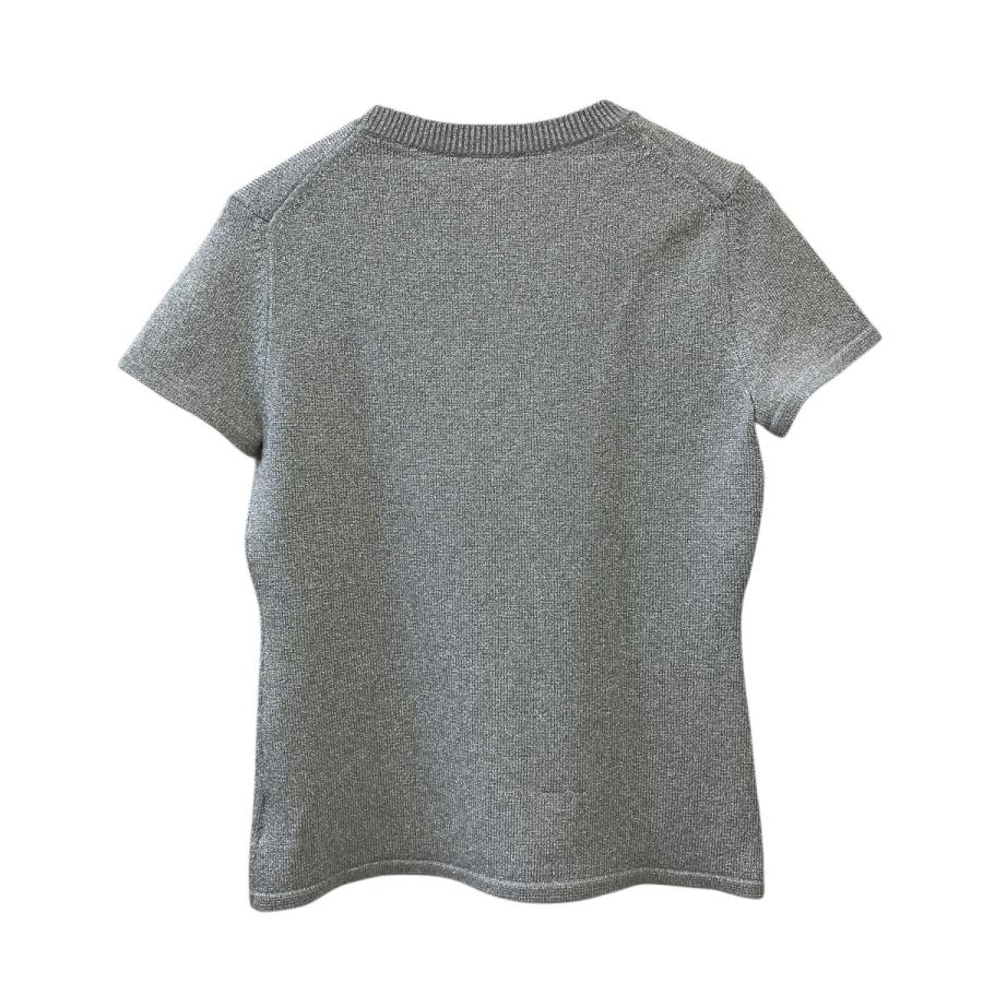 theory（セオリー） theory 24SS Metallic Cupro Slim Crew 半袖ニット