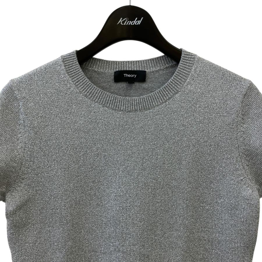 theory（セオリー） theory 24SS Metallic Cupro Slim Crew 半袖ニット