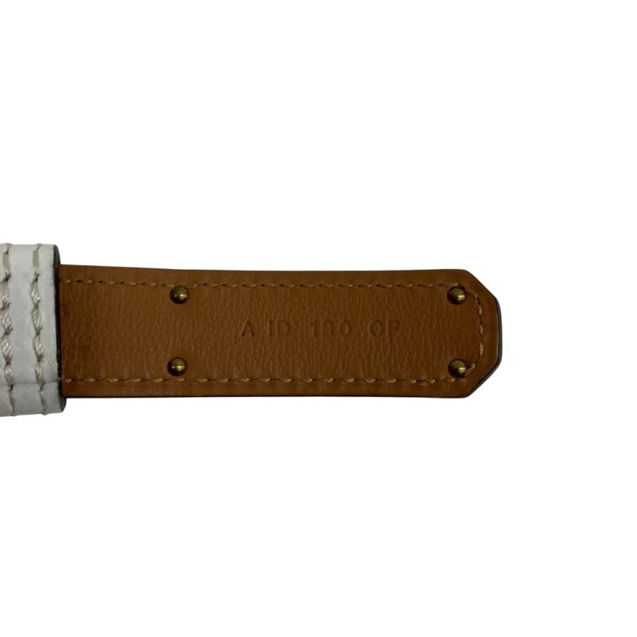 エルメス HERMES ケリー18 A刻印 レザーベルト ホワイトの画像