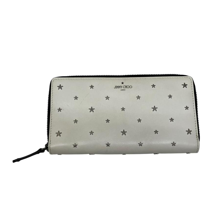 希少デザイン JIMMY CHOO 長財布 スタースタッズ ホワイト JIMMY CHOO（ジミーチュウ） スター 長財布 ホワイト : カインドオル