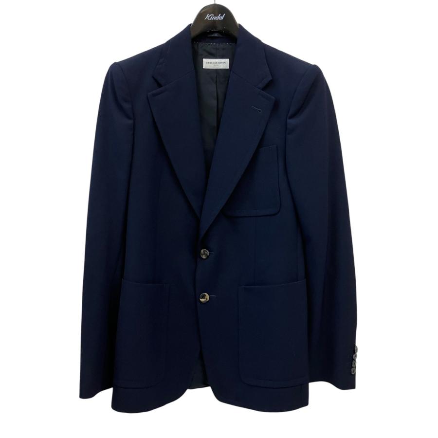 ドリスヴァンノッテン テーラードジャケット 紺 44 DRIES VAN NOTEN（ドリス ヴァン ノッテン） テーラードジャケット