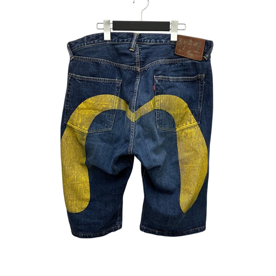 EVIS ショーツ　38 デニム　インディゴ エヴィス EVISU SIOTANI BROTHERS デニムショートパンツ インディゴ