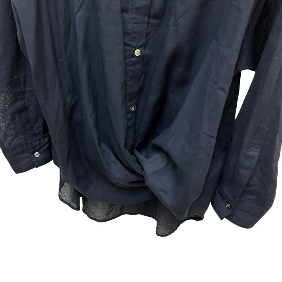 美品✨ スピックアンドスパン シアーカシュクールシャツ 綿混 25SS