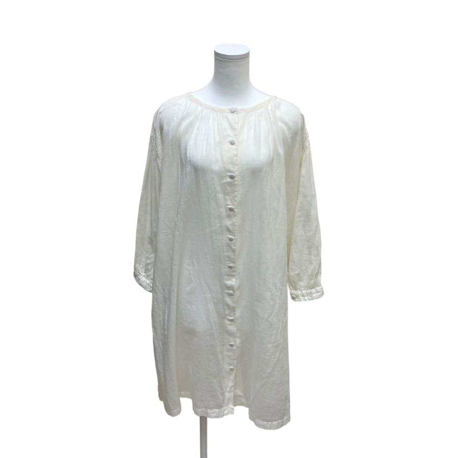 nest Robe（ネストローブ） コットンリネン長袖シャツワンピース 01112 