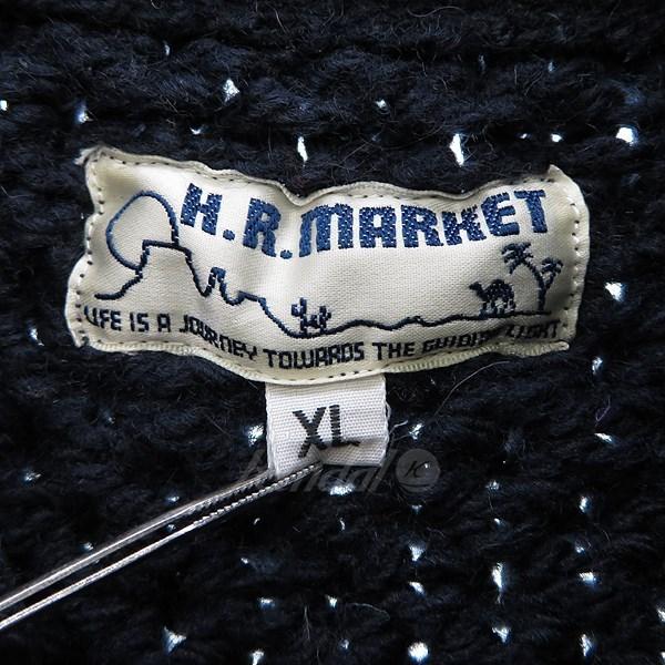 H．R．MARKET ショールカラーケーブルニットセーター ネイビー サイズ：XL (明石店) 211101｜kindal｜04