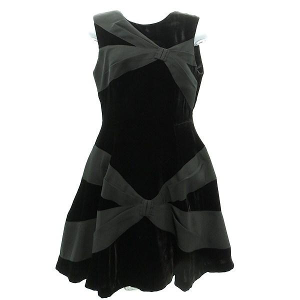 人気満点 Red Valentino リボンデザインドレスワンピース ブラック サイズ 38 明石店 1225 高い品質 Clearchannel Com Br