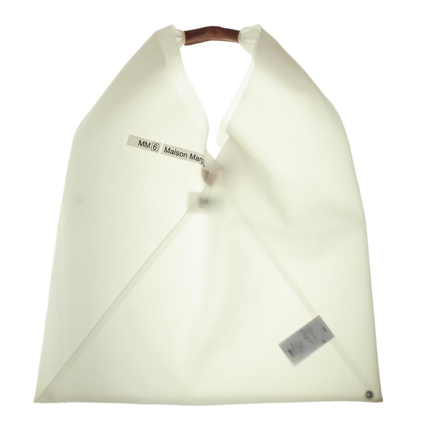 MM6 Maison Margiela ビニールジャパニーズトートバッグ アイボリー 