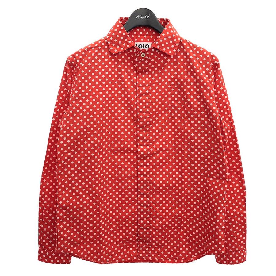 メンズファッション ダブル ミストブルー Lolo Like 2ls a ドット柄シャツ レッド ホワイト サイズ M 明石店 2505 4ui9em22xp Www Ludlowbar Com Au