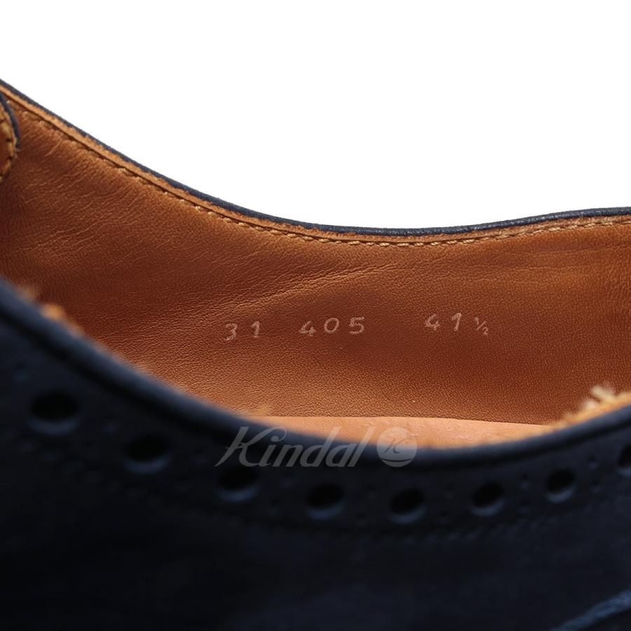 ヌバックレザーウイングチップシューズ