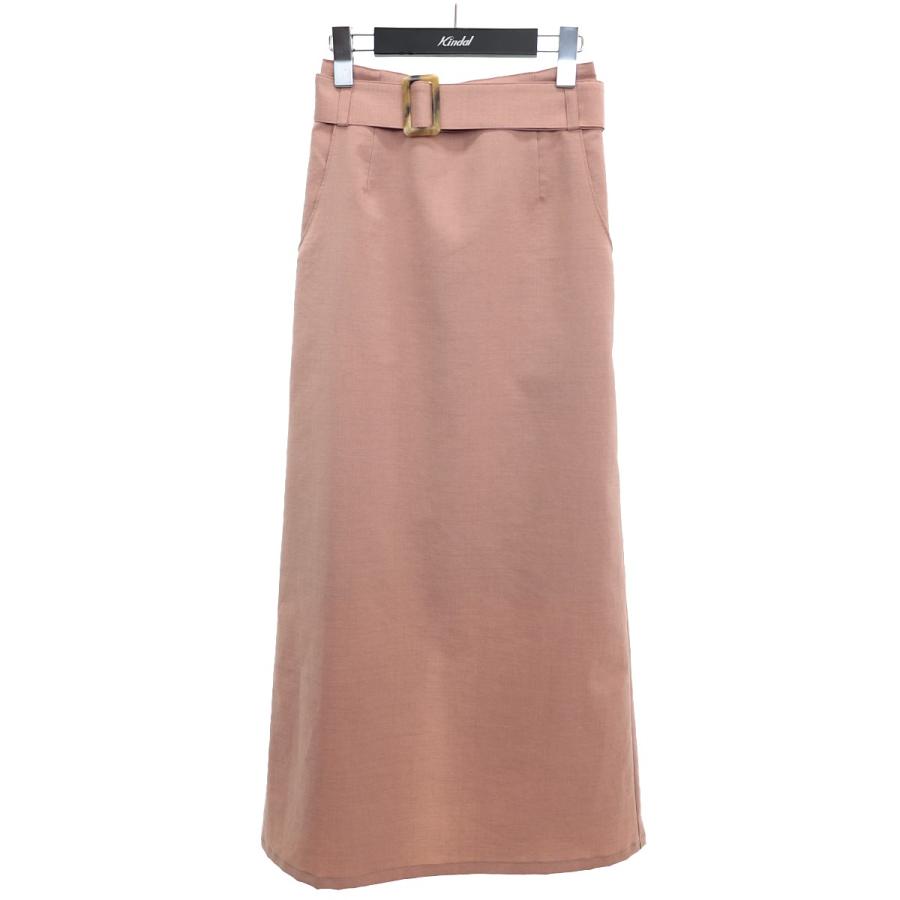 アンティミテ intimite 【62110507】Linen Like Skirt ベルテッド  