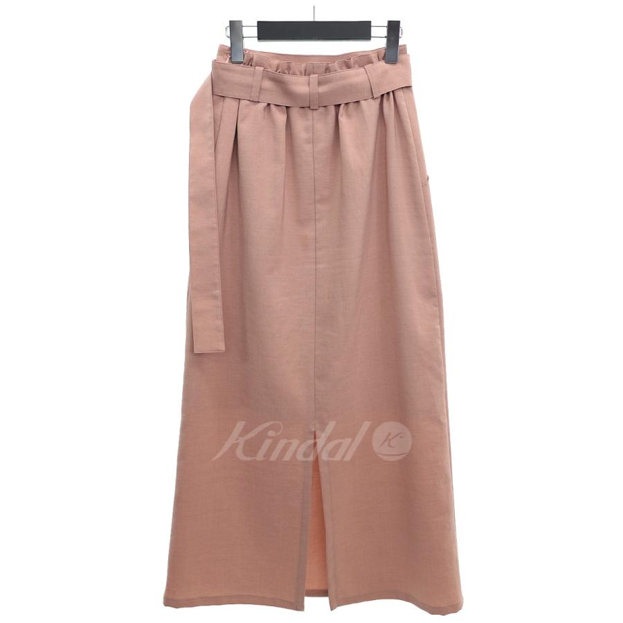 アンティミテ intimite 【62110507】Linen Like Skirt　ベルテッドイージースカート ピンク サイズ：M｜kindal｜02