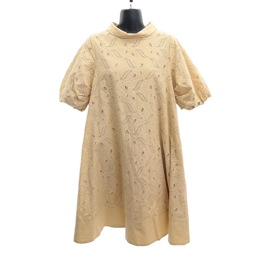 値下げ】CELFORD 21SS 襟付きAラインワンピース CWF0211066 ベージュ 