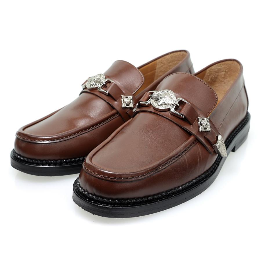 値下げ】TOGA VIRILIS メタルローファー METAL LOAFER AJ826 ブラウン  