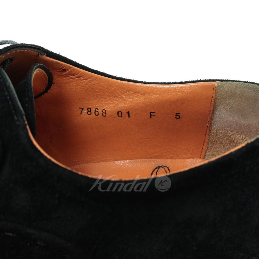 【値下げ】SANTONI 内羽根ストレートチップシューズ ブラック サイズ：5(約24．2ｃｍ程度) (明石店)｜kindal｜07