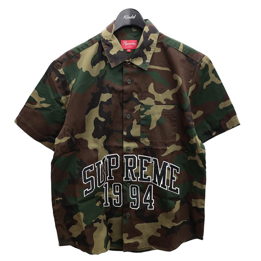 シュプリーム SUPREME 20SS Arc Logo Work Shirt 迷彩柄ワークシャツ