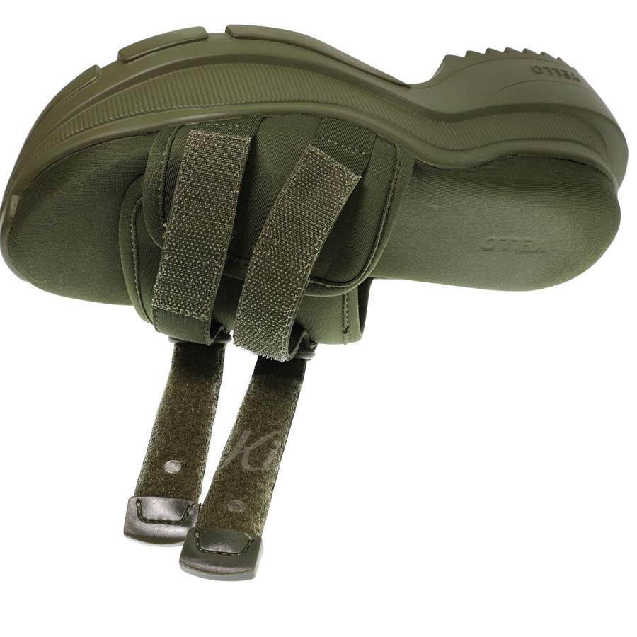 イエロ YELLO ネイキッドシングルスニーカーサンダル オリーブ サイズ  