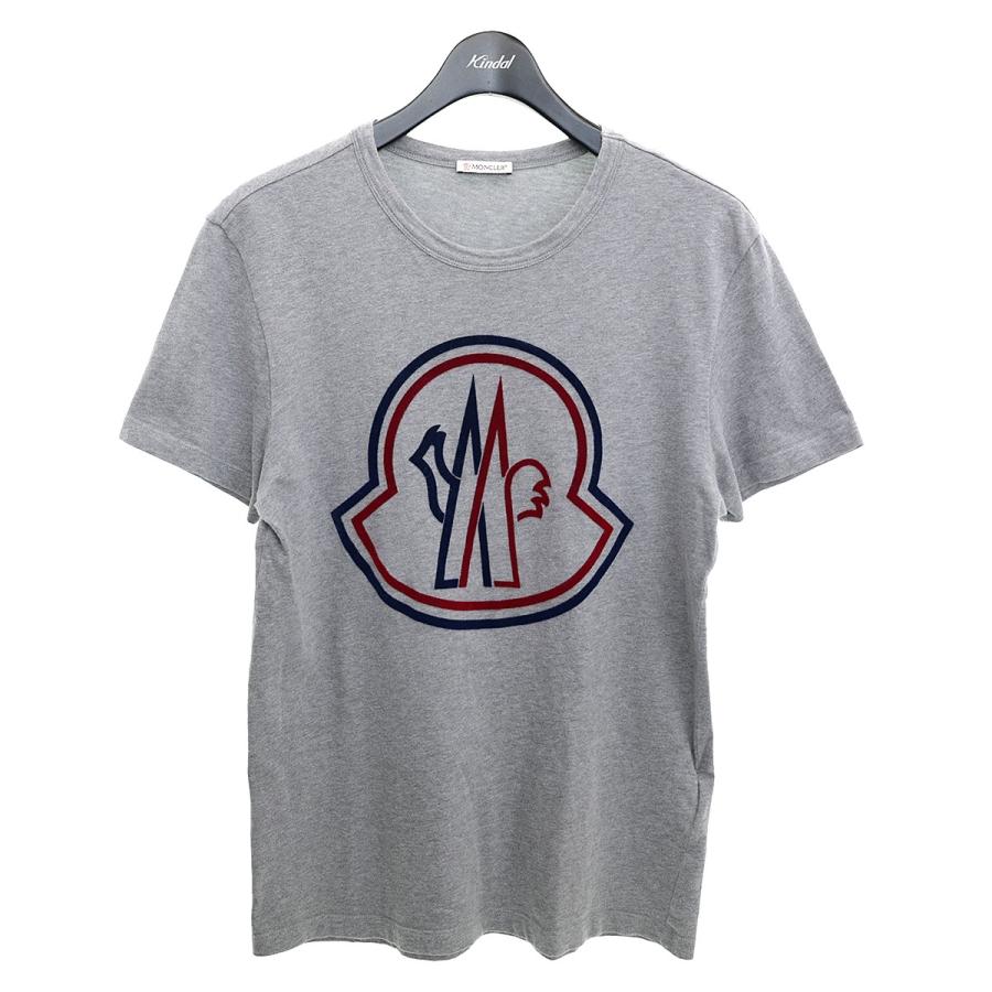 MONCLER 【値下げ】MONCLER フロッキープリントロゴTシャツ 