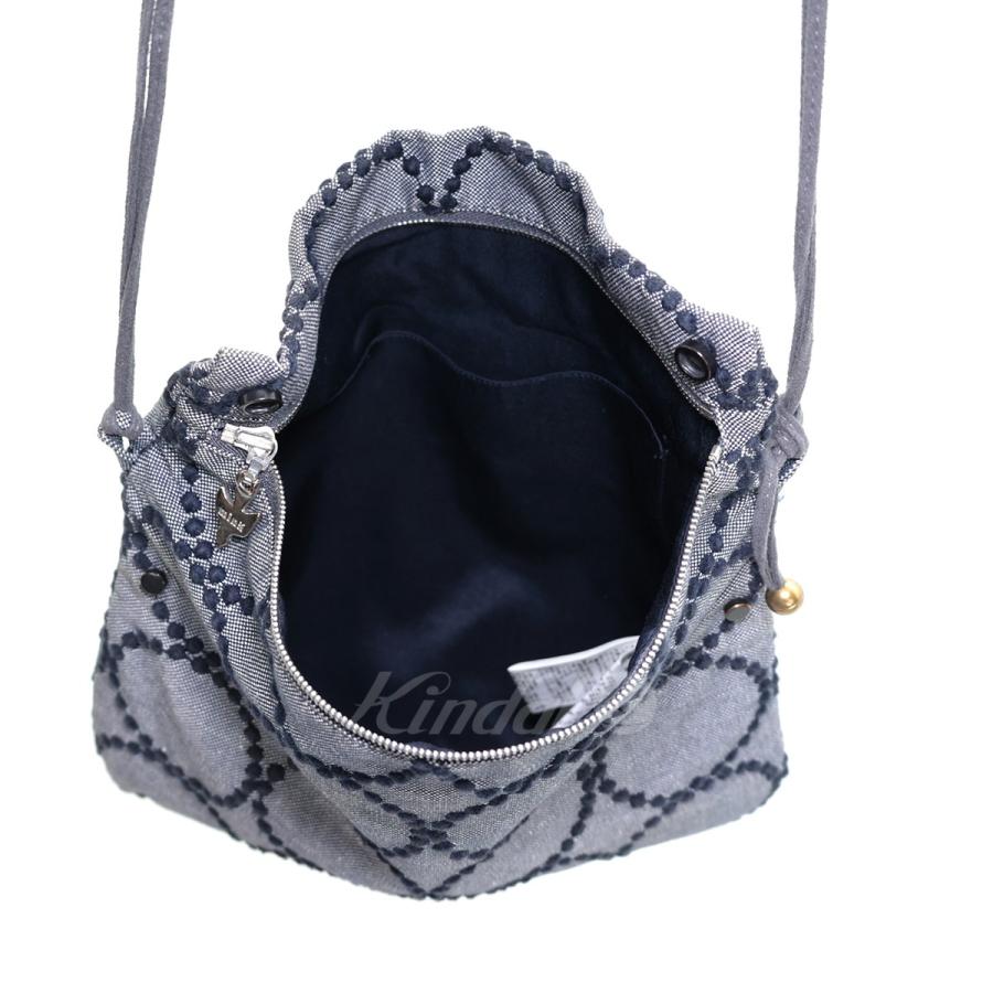 ミナペルホネン mina perhonen 21SS　financier bag -tambourine　ショルダーバッグ　ZS9980 ネイビー系｜kindal｜08