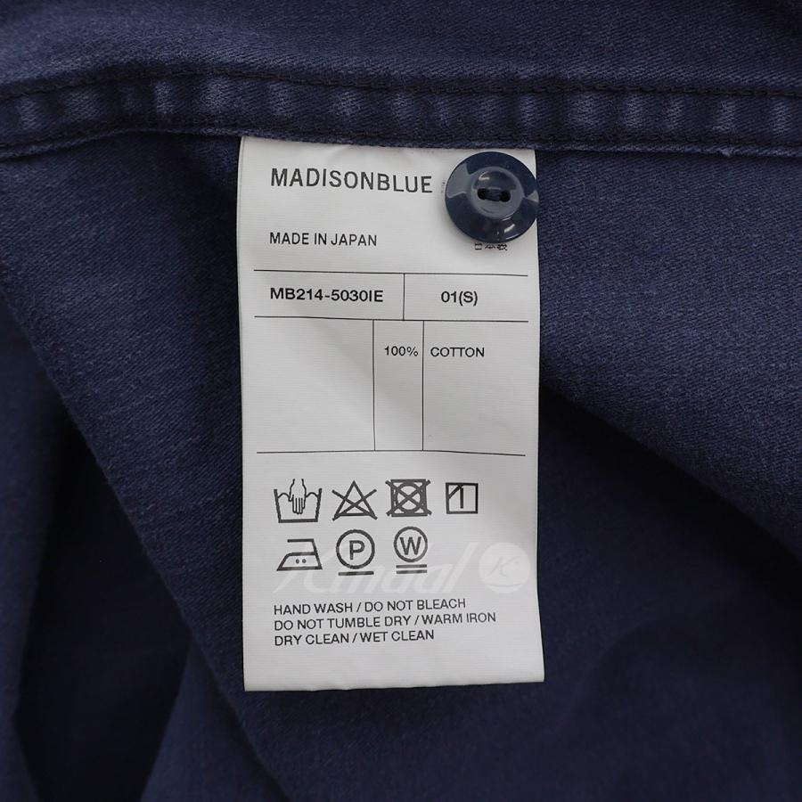 値下げ】MADISON BLUE×IENA バックサテンシャツ HAMPTON BACK SATIN 