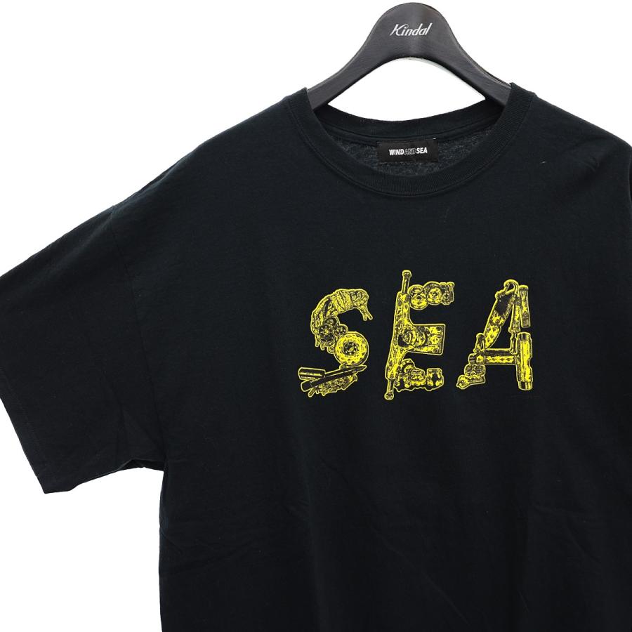 ウィンダンシー WIND AND SEA HIROTTON SKULL T プリントTシャツ WDS-HRTN-06 ブラック サイズ：XL｜kindal｜03