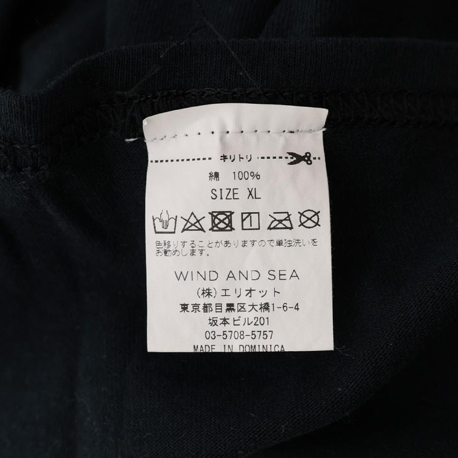 ウィンダンシー WIND AND SEA HIROTTON SKULL T プリントTシャツ WDS-HRTN-06 ブラック サイズ：XL｜kindal｜06