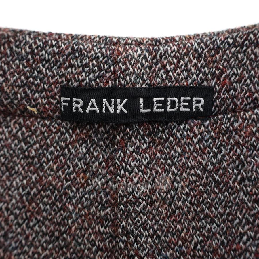 フランクリーダー FRANK LEDER ウールベスト　0427057 レッドブラウン系／グレー サイズ：M｜kindal｜04