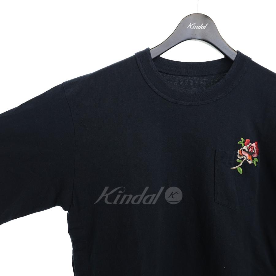 sacai サカイ サイドスナップボタンTシャツ Flower Embroidery T-Shirt 
