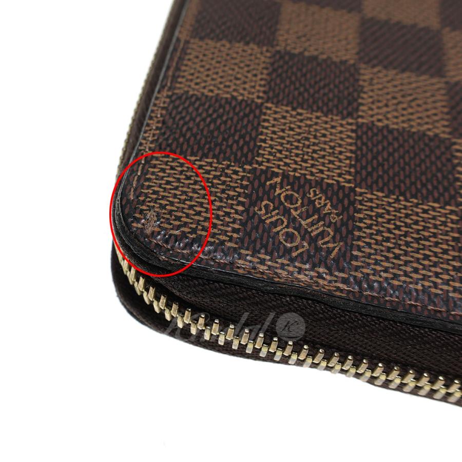 【値下げ】LOUIS VUITTON ダミエ　ジッピーウォレット　ラウンドジップ長財布　N41661 ブラウン (明石店)｜kindal｜07