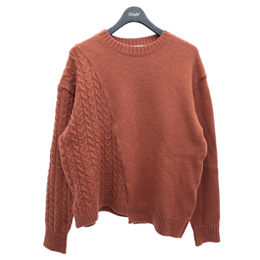 MISTERGENTLEMAN 【値下げ】MR．GENTLEMAN HALF CABLE KNIT 切替