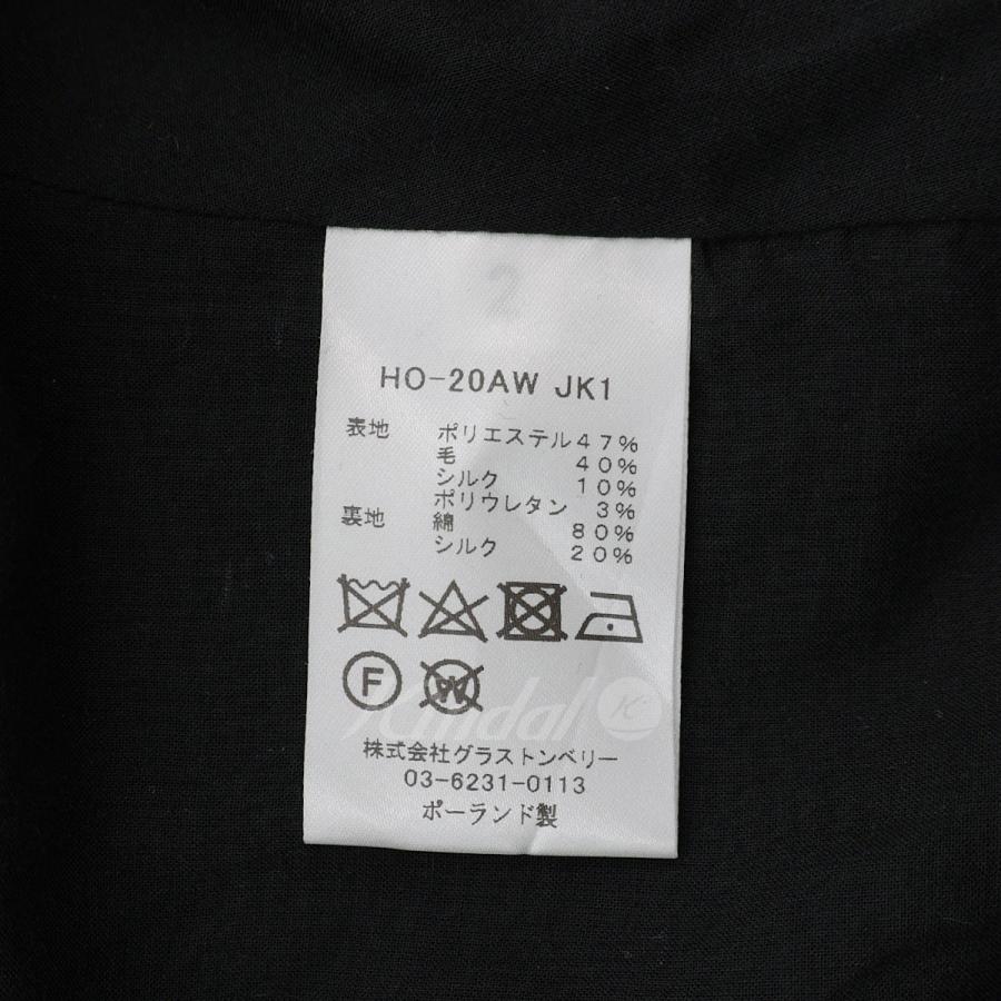 オネット Honnete ウール混ショート丈ジャケット　HO-20AW JK1 ブラック サイズ：2｜kindal｜08