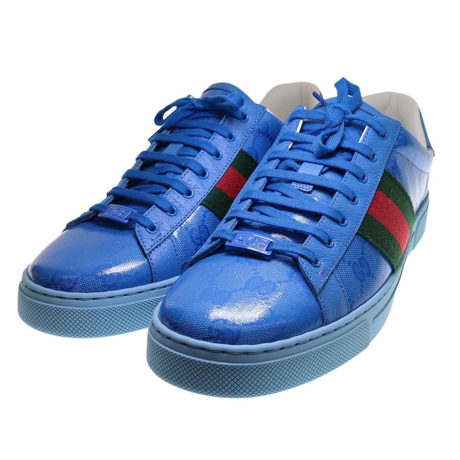 GUCCI エースクリスタルGGキャンバス ローカットスニーカー 760775  