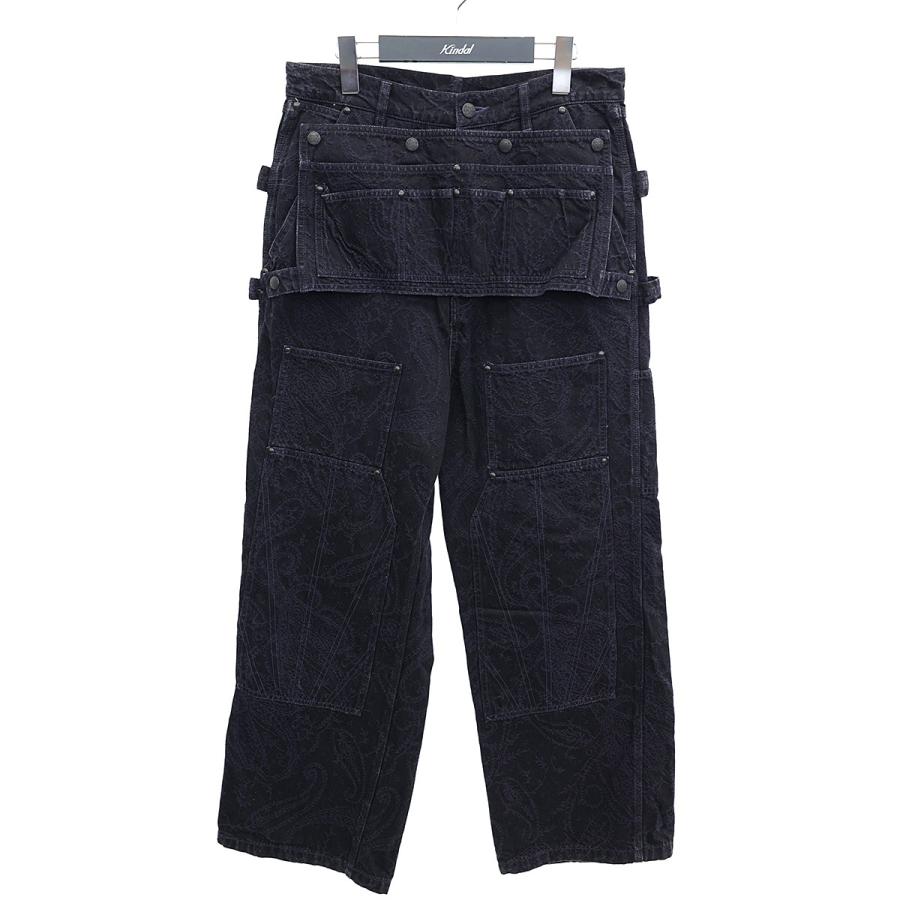 Needles 【値下げ】Needles NS164 APRON 刺繍総柄ペインターパンツ  