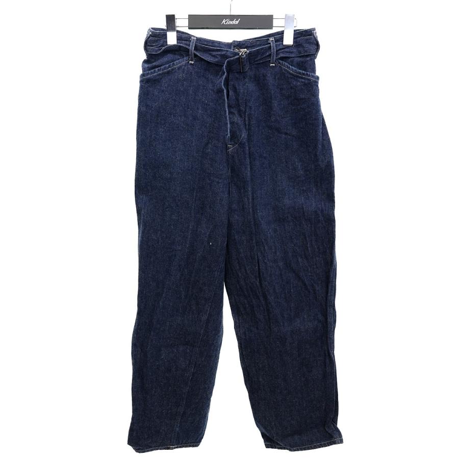 コモリ COMOLI BELTTED PANTS ベルテッドデニムパンツ U03-03011  