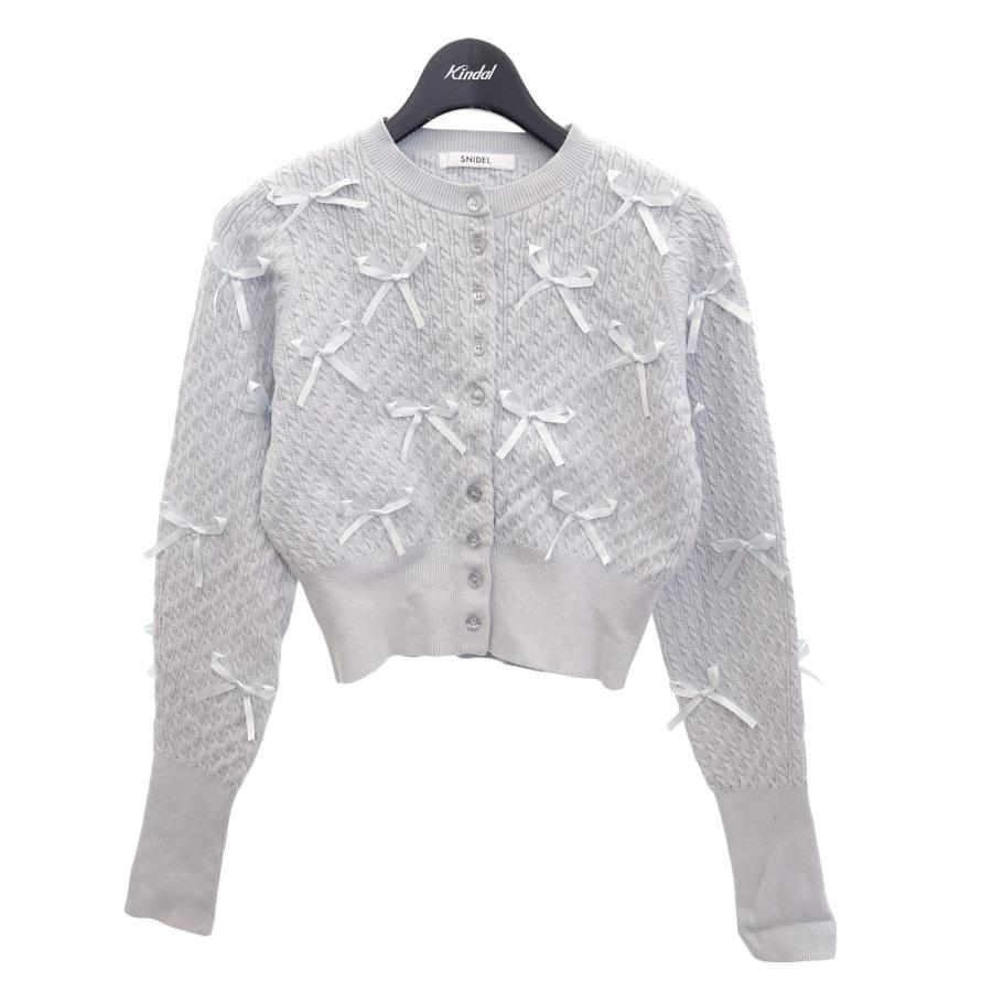 SNIDEL 【値下げ】Snidel リボンモチーフカーディガン SWNT241156  